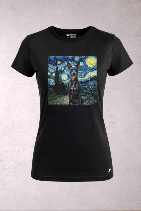 Playera Perro Xoloitzcuintle Van Gogh Mujer