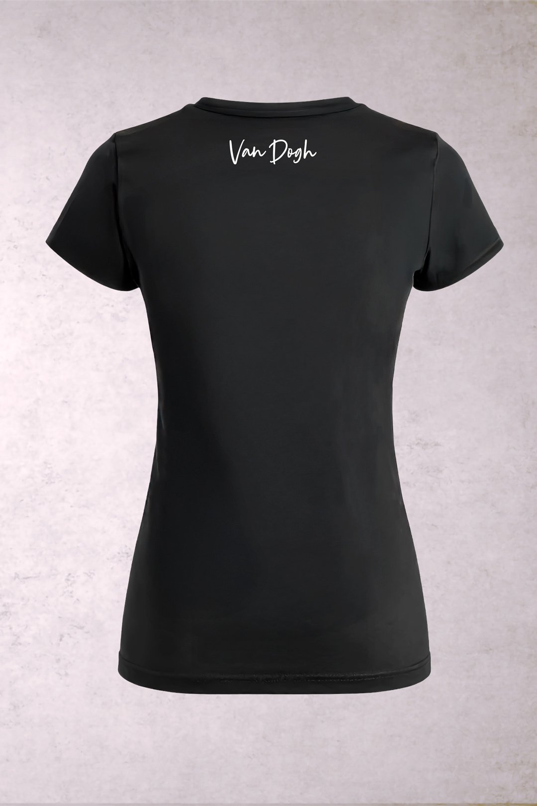 Playera Perro Xoloitzcuintle Van Gogh Mujer - Imagen 3