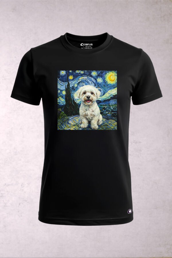 Playera Perro Bichón Frisé Van Gogh Hombre