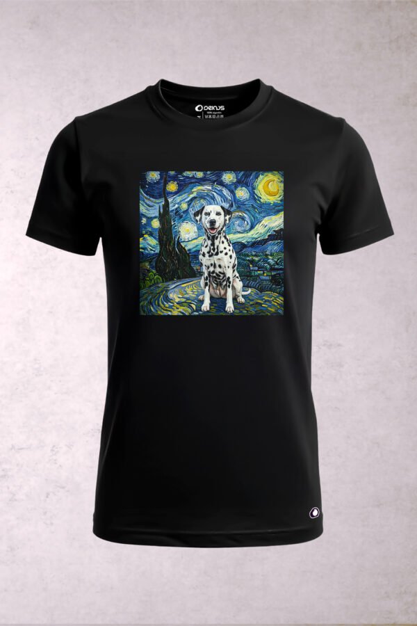 Playera Perro Dálmata Van Gogh Hombre
