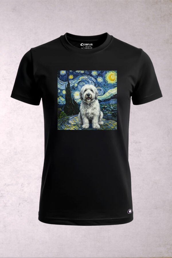 Playera Perro Viejo Pastor Inglés Van Gogh Hombre