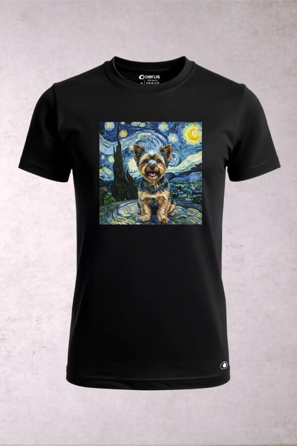 Playera Perro Yorkshire Van Gogh Hombre