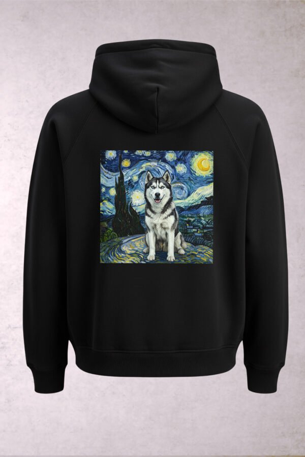 Sudadera Perro Husky Van Gogh Unisex