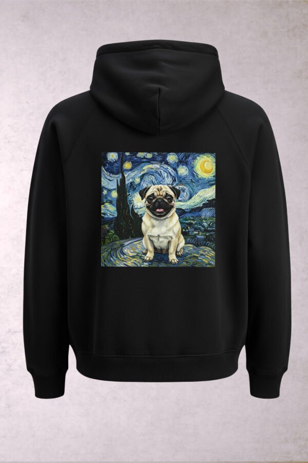 Sudadera Perro Pug Gogh Unisex