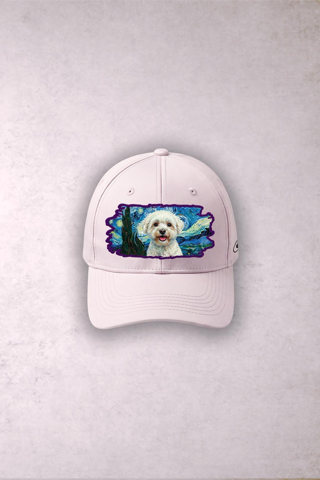Gorra Bichón Frisé Van Gogh Noche Estrellada