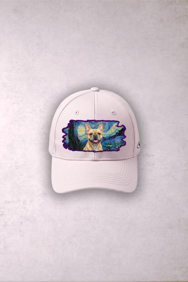 Gorra Bulldog Francés Beige Van Gogh Noche Estrellada