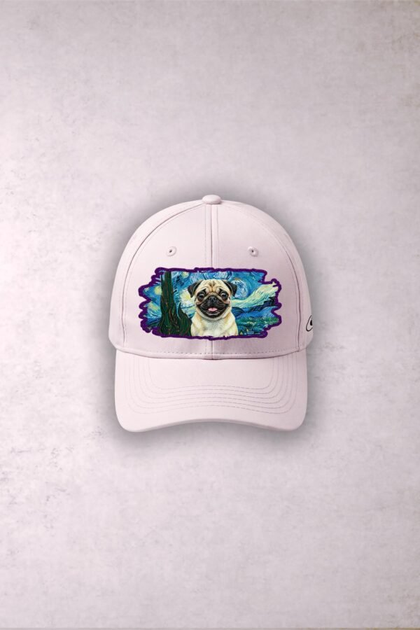Gorra Pug Beige Van Gogh Noche Estrellada