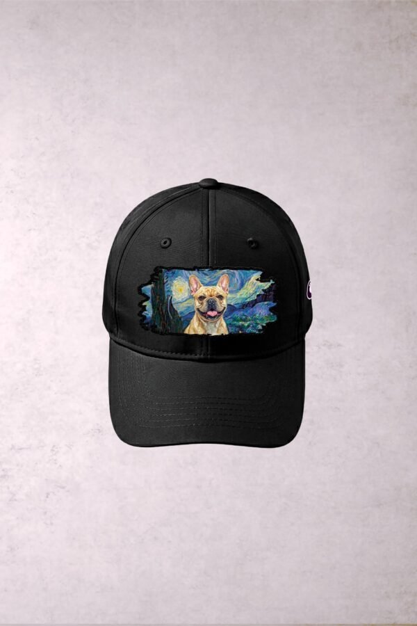 Gorra Bulldog Francés Beige Van Gogh Noche Estrellada
