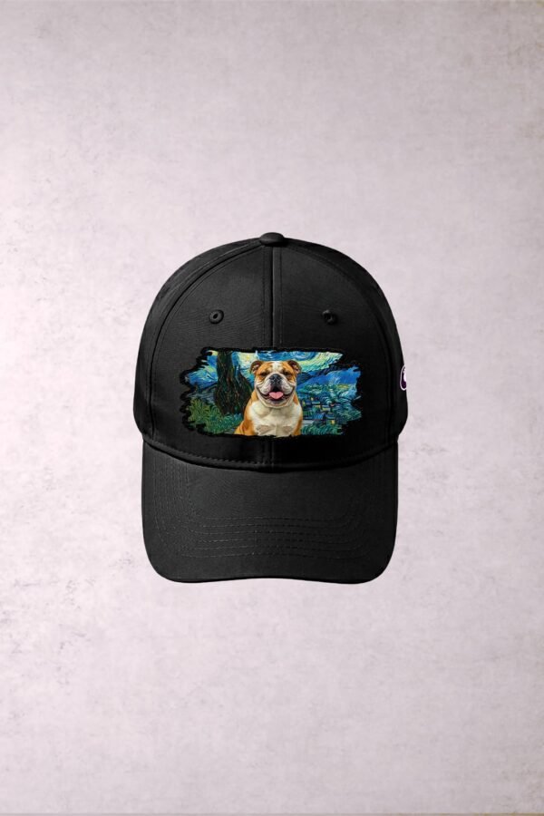 Gorra Bulldog Inglés Van Gogh Noche Estrellada