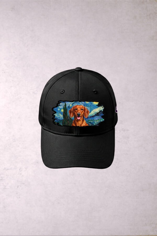 Gorra Dachshund Salchicha Van Gogh Noche Estrellada