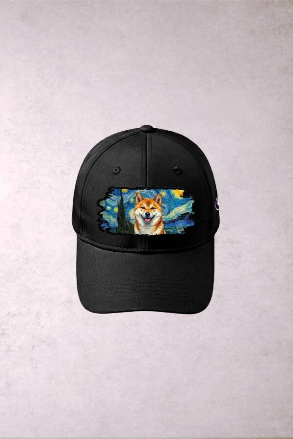 Gorra Shiba Inu Van Gogh Noche Estrellada