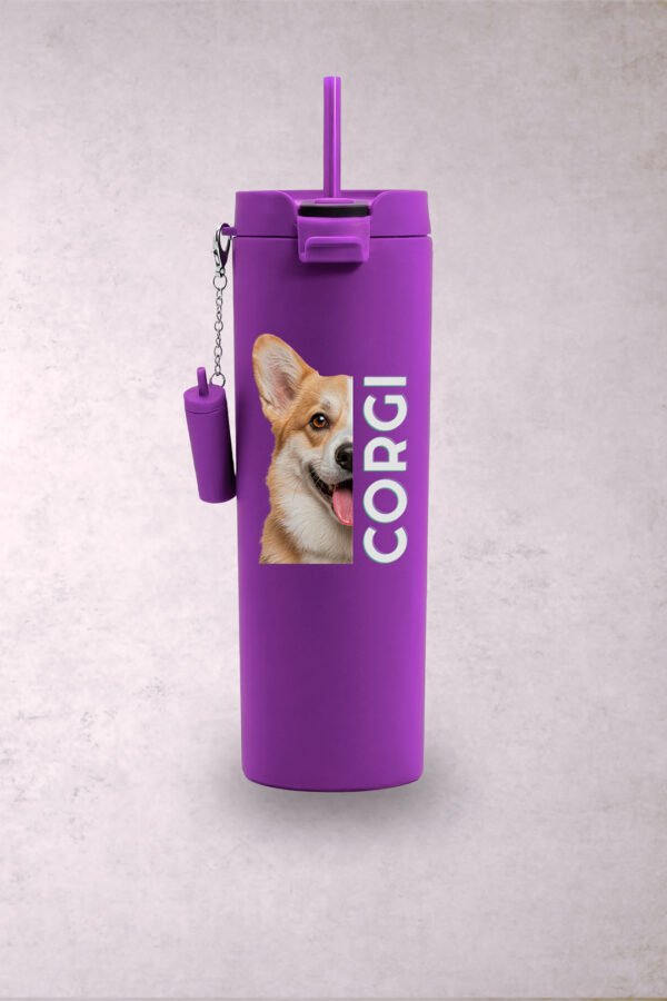 Vaso Perro Corgi Media Cara