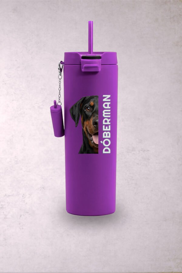 Vaso Perro Dóberman Media Cara