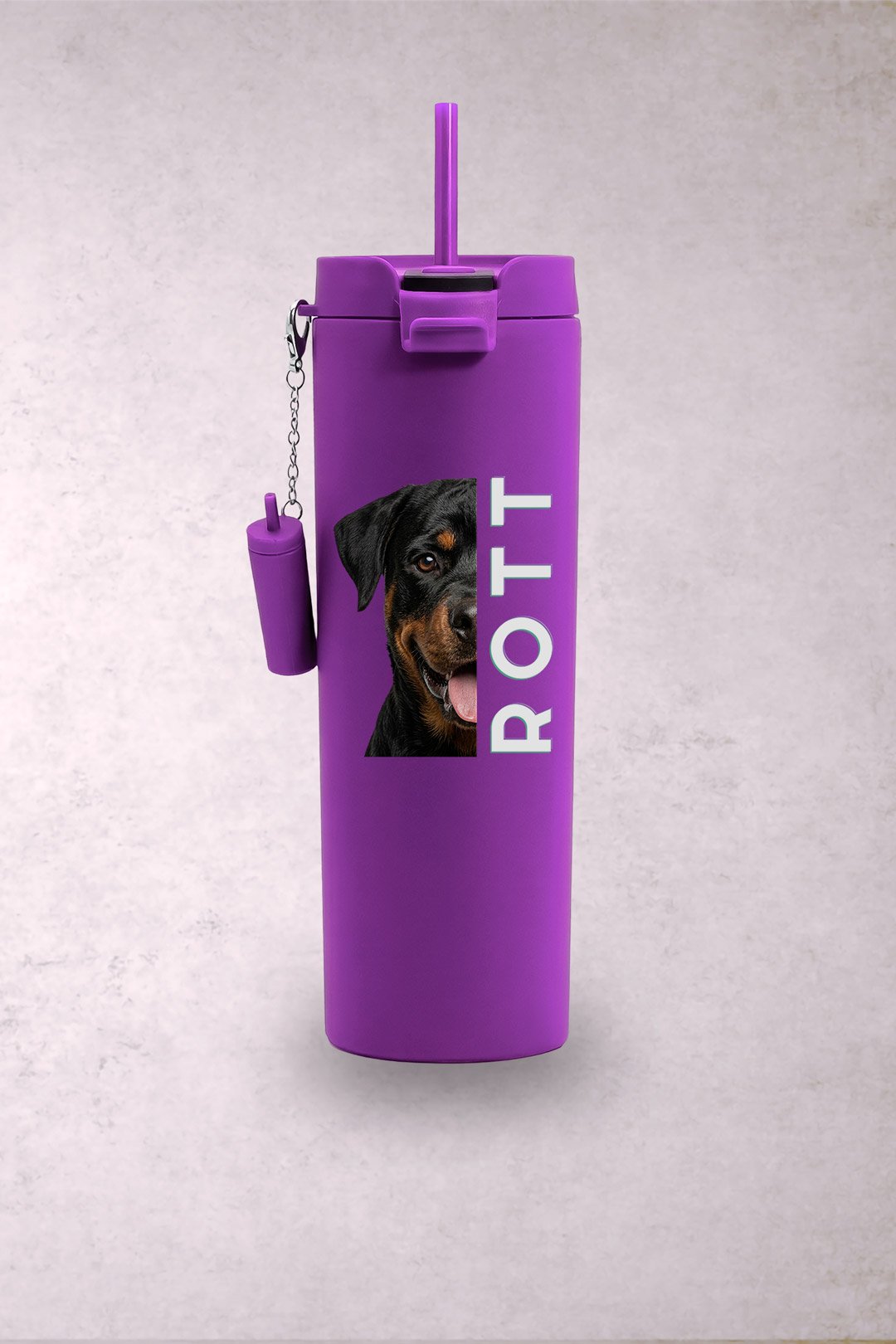 Vaso Perro Rottweiler Media Cara