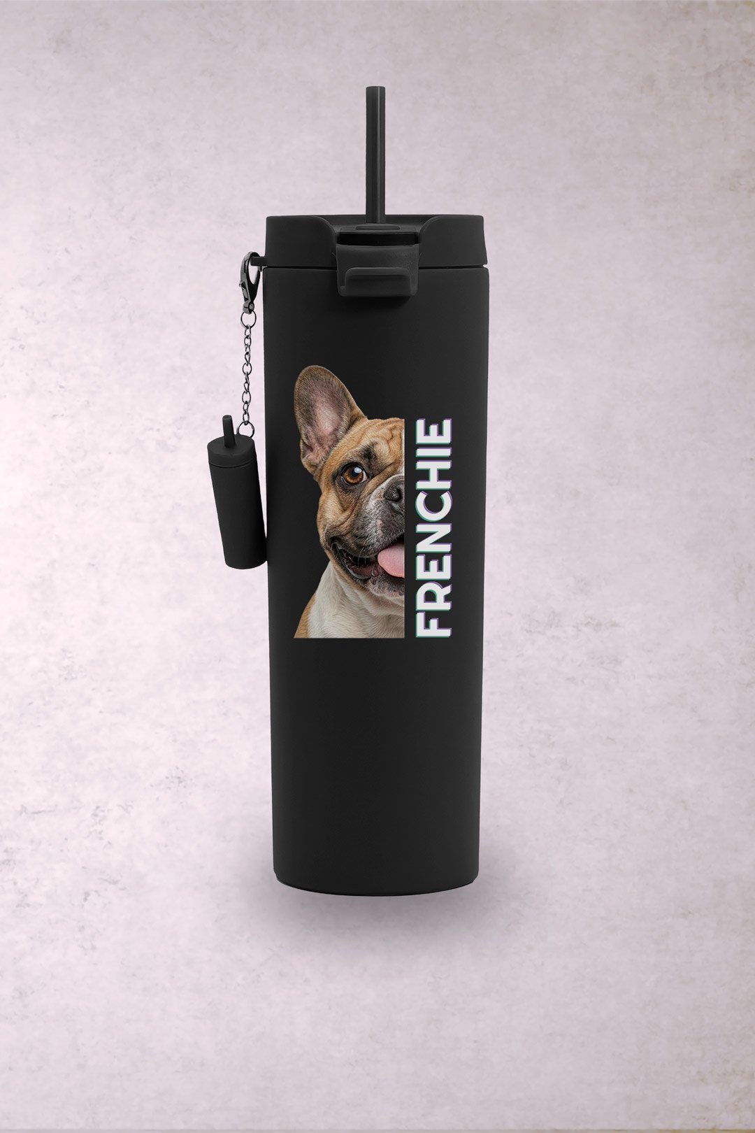 Vaso Perro Bulldog Francés Beige Media Cara - Imagen 5