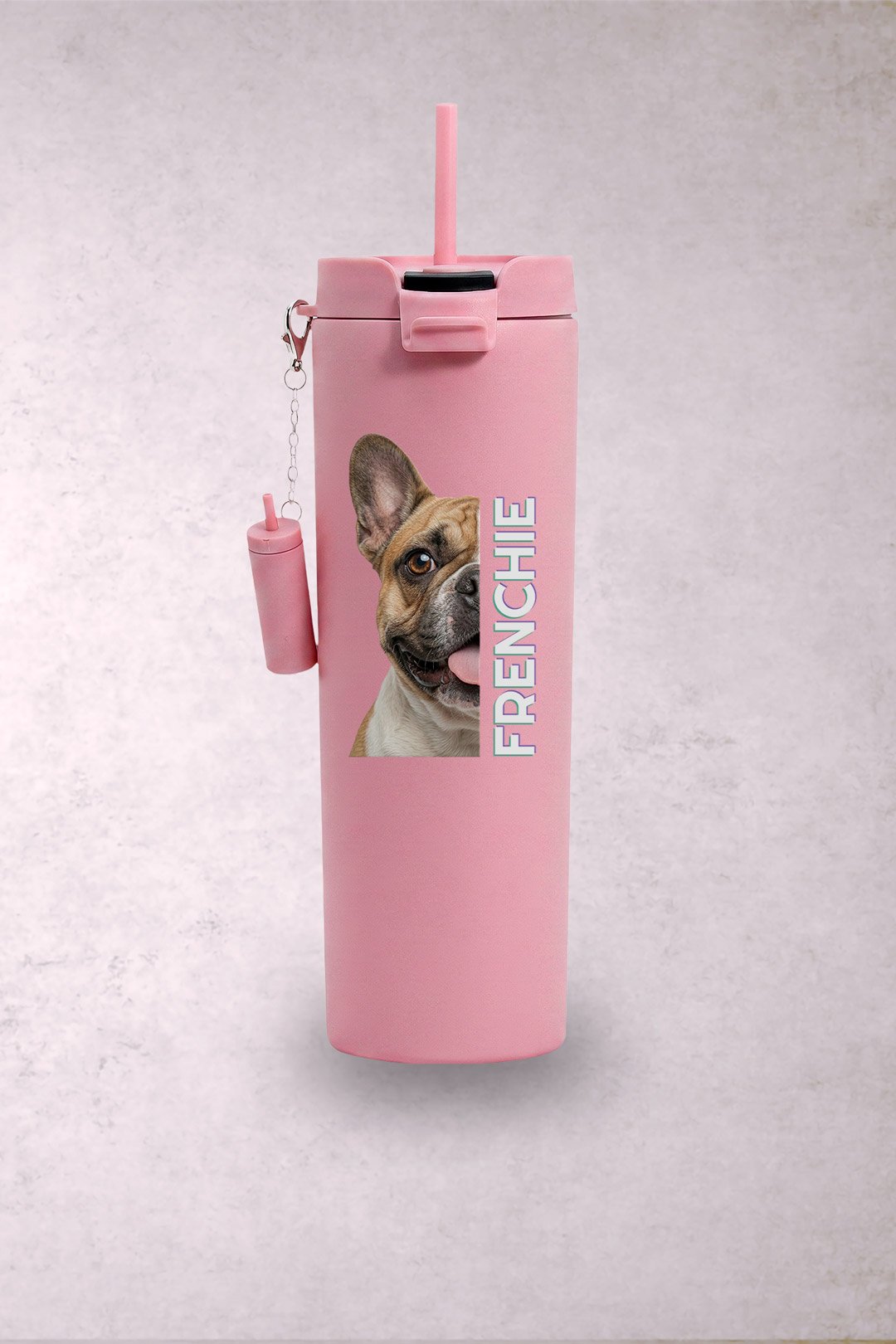 Vaso Perro Bulldog Francés Beige Media Cara - Imagen 3